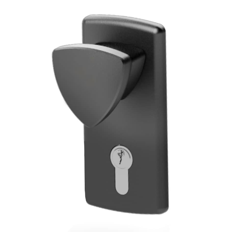 Schloss mit Griff inkl. Schubriegel